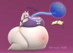  &lt;3 3d_(artwork) belly big_belly big_breasts big_butt breasts butt clothing digital_media_(artwork) hose hyper inflation magic person-420 source_filmmaker toriel torn_clothing undertale video_games water 