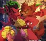  american_dragon:_jake_long anal anal_penetration animal_genitalia animal_penis anus butt canid canine canine_penis conditional_dnp disney dragon five_nights_at_freddy&#039;s fox foxy_(fnaf) fur jake_long knot licking male male/male mammal penetration penis tongue tongue_out video_games xnirox 