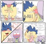  after_sex anal blush bodily_fluids borky-draws comic cum cum_in_ass cum_inside ember_the_typhlosion english_text fan_character female genital_fluids goodra hi_res male male/female nintendo penis pok&eacute;mon pok&eacute;mon_(species) pussy text typhlosion video_games 