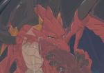  2019 brunhilda_(dragalia_lost) claws cygames dragalia_lost dragon duo fellatio female feral h_rt2 horn male male/female nintendo oral penile penis red_body red_scales scales scalie sex video_games western_dragon wings 