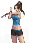  alternate_costume breasts brown_eyes brown_hair cosplay fatal_fury long_hair looking_at_viewer navel phamoz ponytail ribbon shiranui_mai shorts smash_is_for_good_boys_and_girls solo sports_bra sportswear super_smash_bros. the_king_of_fighters wii_fit wii_fit_trainer wii_fit_trainer_(cosplay) 