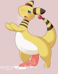  ampharos bodily_fluids breath cum cum_on_ground feral flaccid genital_fluids invisible_wall leaning leaning_on_wall long_penis male nintendo panting penis pok&eacute;mon pok&eacute;mon_(species) solo tapering_penis tongue tongue_out video_games 久留里いたち 