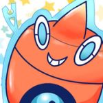  1:1 ambiguous_gender animate_inanimate blue_eyes ghost living_machine low_res machine nintendo orange_body pok&eacute;mon pok&eacute;mon_(species) robot rotom solo spirit star thumbnail video_games wash_rotom washing_machine うのり 