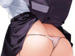  ass close cropped kaisen_chuui original panties school_uniform shirt skirt skirt_lift underwear waifu2x 