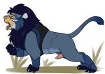  animal_genitalia animal_penis binturongboy erection felid feline_penis feral human lion male mammal pantherine penis transformation 