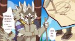  beach bodily_fluids canid canine canis chuurow comic crying english_text hi_res jackal jewelry male mammal mourning seaside seth_(tas) tears text tokyo_afterschool_summoners video_games 