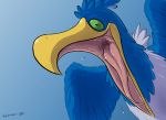  avian bird bodily_fluids cramorant drooling hexadec looking_at_viewer mouth_shot nintendo open_mouth pok&eacute;mon pok&eacute;mon_(species) saliva tongue video_games vore 