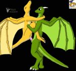  animated black_background black_eyes dragon edit female male male/female open_mouth penis simple_background surfing_charizard vash_dragon 
