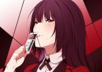  black_hair blush jabami_yumeko kakegurui long_hair ntend red_eyes school_uniform 