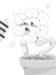  after_sex censored flower flowey_the_flower hi_res locket_pumi messy not_furry open_mouth oral penis plant tongue tongue_out undertale video_games 