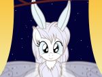  4:3 animated antennae_(anatomy) arthropod badumsquish cheek_fluff chest_tuft epilepsy_warning equid equine excited eye_shimmer fan_character female flapping flapping_wings fluffy flūf_(oc) hair horse inner_ear_fluff insect insect_wings l&auml;mp lepidopteran long_hair looking_at_viewer mammal moth moth_meme mothpony my_little_pony night pony smile star tuft wing_flap wings 