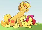  2019 age_difference andaluce apple_bloom_(mlp) bedroom_eyes braeburn_(mlp) clothing cousins cub dimfann equid equine female female_penetrated feral feral_on_feral friendship_is_magic fur green_eyes half-closed_eyes hat headgear headwear hi_res horse incest leg_glider_position looking_back male male/female male_penetrating male_penetrating_female mammal my_little_pony open_mouth open_smile penetration pony raised_leg seductive sex smile teats yellow_body yellow_fur young younger_female 