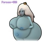  3d_(artwork) adventure_time belly big_belly big_breasts big_butt bodily_fluids breasts butt cartoon_network digital_media_(artwork) ice_queen lactating person-420 source_filmmaker 