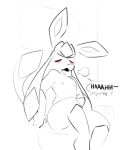  anthro anthrofied blush eeveelution elpatrixf glaceon male mammal nintendo nude open_mouth pok&eacute;mon pok&eacute;mon_(species) pok&eacute;morph solo video_games снег 