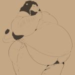  1:1 absurd_res anthro belly belly_overhang beverage big_belly big_butt braided_hair butt clothed clothing drinking felid fur hair hi_res holding_beverage holding_object lion male mammal mane moobs navel obese obese_male overweight overweight_male pantherine saintdraconis smile solo standing tail_tuft thick_thighs tight_clothing tuft 