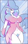  2019 absurd_res big_breasts black_sclera breasts clothed clothing female fusion gardevoir hat hatterene headgear headwear hi_res humanoid hybrid nintendo not_furry pok&eacute;mon pok&eacute;mon_(species) pok&eacute;mon_fusion pussy quin-nsfw signature solo video_games white_body white_eyes white_skin 