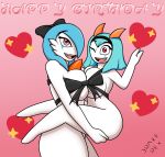  big_breasts big_butt birthday breasts butt drake-rex gardevoir hi_res kirlia lola_kirlia nintendo pok&eacute;mon pok&eacute;mon_(species) ribbons sofia_gardevoir video_games 