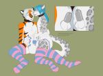  anthro chastity_cage chastity_device collar diaper duo felid male male/male mammal pantherine sex_toy snow_leopard tiger trashpandalucas vibrator 