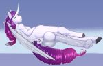  animal_genitalia animal_penis anthro bakuhaku balls big_balls big_penis breasts butt equid equine_penis friendship_is_magic gynomorph hooves horn huge_penis intersex mammal my_little_pony penis rarity_(mlp) solo winged_unicorn wings 