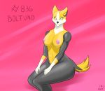  2019 abstract_background absurd_res anthro boltund breasts canid canine female hi_res mammal nintendo pok&eacute;mon pok&eacute;mon_(species) solo unusualmatias video_games 