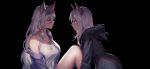  2girls animal_ears granblue_fantasy heles scathacha_(granblue_fantasy) yurichtofen 