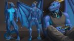  16:9 2019 anthro butt digital_media_(artwork) dragon featureless_crotch hnz male mammal multiple_poses nude pose solo winter_dragon 