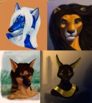  aardwolf anthro anubis avatar_(disambiguation) black_body black_fur black_hair blue_body blue_eyes bust_portrait canid canine canis deity digital_media_(artwork) dust egyptian_mythology felid feline female fox fur green_eyes hair headshots hi_res hyaenid jackal lion male mammal middle_eastern_mythology mythology pantherine portrait rock rubber ruin shinard shiny stripe stripes synthetic tattoo vinyl water white_hair wool_(disambiguation) yellow_body yellow_fur 