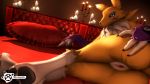  16:9 2019 3d_(artwork) anthro butt canid canine digimon digimon_(species) digital_media_(artwork) female fur furromantic hi_res mammal nude open_mouth presenting presenting_pussy pussy renamon source_filmmaker white_body white_fur yellow_body yellow_fur 