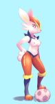  animal_humanoid b-epon breasts cinderace clothed clothing curvaceous curvy_figure female fluffy fluffy_tail hi_res humanoid invalid_tag lagomorph lagomorph_humanoid legwear leporid leporid_humanoid mammal mammal_humanoid monster nintendo nipples pok&eacute;mon pok&eacute;mon_(species) rabbit rabbit_humanoid scut_tail slim soccer solo sport stepping tights topless video_games voluptuous wide_hips 
