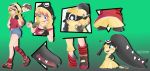  2019 absurd_res accessory blonde_hair blue_eyes bottomwear breasts clothing cookie dinodoggo eating female food footwear hair headband hi_res human mammal mawile nintendo pok&eacute;mon pok&eacute;mon_(species) sequence shirt shoes shorts shrinking solo tank_top topwear transformation video_games 