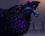  5:4 avian corviknight duo eeveelution nintendo pok&eacute;mon pok&eacute;mon_(species) pteranosaur_(artist) raining vaporeon video_games vore 