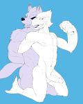  abs absurd_res avian bird canid canine canis duo erection falco_lombardi hi_res jrjresq male male/male mammal muscular nintendo nude pecs penis smile star_fox video_games wolf wolf_o&#039;donnell 