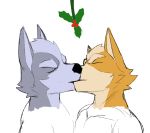  canid canine canis clothed clothing duo fox holly_(disambiguation) jrjresq kissing male male/male mammal nintendo star_fox video_games wolf wolf_o&#039;donnell 