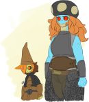  armor clothed clothing fish flora_fauna floran foliage fungus hair hat headgear headwear humanoid hylotl jura little_hareboy machaca marine multi_eye multicolored_hair mushroom mushroom_hat oval_(little_hareboy) plant plant_humanoid starbound two_tone_hair video_games 