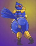  2019 absurd_res anthro avian bird breasts butt clothed clothing crossgender digital_media_(artwork) falco_lombardi female headgear hi_res looking_at_viewer nintendo smile solo star_fox theserg video_games 
