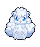  alolan_vulpix ambiguous_gender blue_eyes fur kitsunate looking_at_viewer nintendo pok&eacute;mon pok&eacute;mon_(species) regional_variant video_games white_body white_fur young 