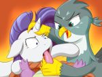  2019 4:3 avian dragon equid erection fellatio female feral friendship_is_magic gabby_(mlp) group gryphon hi_res horn male mammal maximussolini my_little_pony oral penile penis rarity_(mlp) sex spike_(mlp) unicorn wings 