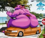 big_(disambiguation) car crush dragon hi_res invalid_tag male obese overweight pollux reading sitting sr71beta ssbbm ssbhm vehicle vehicles 