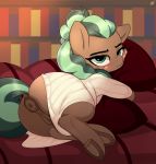  2019 absurd_res aer0_zer0 animal_genitalia animal_pussy anus butt clothing earth_pony equid equine equine_pussy female feral hi_res hooves horse looking_at_viewer mammal minty_mocha_(mlp) my_little_pony pony puffy_anus pussy solo underhoof 