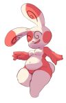  2019 4_fingers anthro barely_visible_genitalia barely_visible_pussy belly breasts featureless_breasts female fingers hi_res mammal nintendo nude open_mouth pok&eacute;mon pok&eacute;mon_(species) pussy simple_background slightly_chubby solo somnamg spinda spiral_eyes video_games white_background 