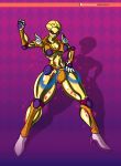  absurd_res clothing fashion_show female gold_experience hi_res jojo&#039;s_bizarre_adventure legwear looking_at_viewer muscular pose rashchaos superabsurd_res tagme thigh_highs 