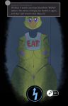  2019 absurd_res animatronic anthro anthrofied avian beak bedroom_eyes big_breasts bird breasts chica_(fnaf) chicken clothing digital_media_(artwork) feathers female five_nights_at_freddy&#039;s galliform gallus_(genus) half-closed_eyes hi_res humanoid invalid_color invalid_tag looking_at_viewer machine nipples nude phasianid pussy radiation. robot seductive simple_background solo text thick_thighs video_games wide_hips 
