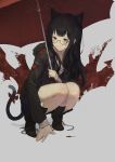  0000 0000_(asd7083) animal_ears blood megane nekomimi sweater tail umbrella 