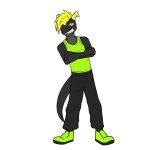  1:1 anthro bottomwear clothed clothing dragon footwear fully_clothed fuze fuzedragon hi_res male pants scalie shirt shoes simple_background solo tank_top topwear white_background 
