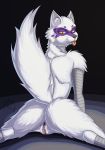  absurd_res alopex arctic_fox bandage bodypaint breasts canid canine claws face_paint female fox fur hi_res mammal nipples nude pussy sacrificabominat spread_legs spreading teenage_mutant_ninja_turtles white_body white_fur 