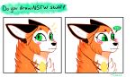  ... blush breeze canid canine clevzx female fox hi_res mammal meme surprise 