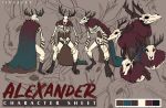  alexander_klim american_mythology bone claws digital_media_(artwork) fangs fur horn indigenous_north_american_mythology isohak23 male monster mythology north_american_mythology skeleton skull solo wendigo 