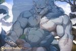  2019 anal anal_penetration animated anthro balls canid canine canis duo erection law_(sdorica_sunset) male male/male mammal muscular muscular_male nipples nude penetration penis sdorica sdorica_sunset sex sollyz solo_focus unseen_character wolf 