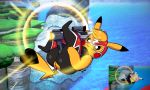  2019 :3 anthro butt cleft_tail clothed clothing controller cosplay_pikachu_(character) cosplay_pikachu_(costume) digital_media_(artwork) dipstick_ears dipstick_tail female game_controller hi_res joaoppereiraus kanna_(joaoppereiraus) mask multicolored_ears multicolored_tail nintendo nintendo_controller pikachu pikachu_libre pok&eacute;mon pok&eacute;mon_(species) reference_image screencap solo super_nintendo super_scope super_smash_bros. video_games 