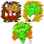  anthro bulge cactus cape clothing costume cowboy_hat gunslinger hat headgear headwear legendary_pok&eacute;mon lyan_the_lycanroc lycanroc mc_morrales muscular nintendo pok&eacute;mon pok&eacute;mon_(species) soleo_the_solgaleo solgaleo video_games 